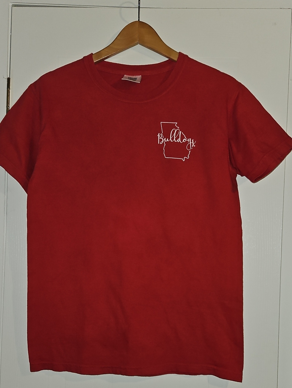 Comfort Colors Red Bulldogs Short-Sleeve Womens Tee